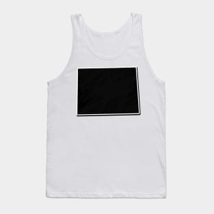 Black Wyoming Outline Tank Top